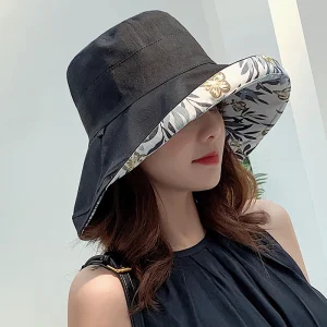 Bucket Panamanian Big Brim Double-Sided Fisherman Sun Visor Sun Protection Hats - Image 5