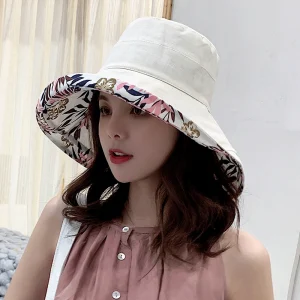 Bucket Panamanian Big Brim Double-Sided Fisherman Sun Visor Sun Protection Hats - Image 3