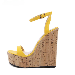 Casual Open Toe Platform High Ankle Strap Gladiator Wedge Sandal - Image 2