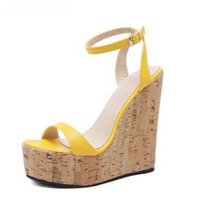 Casual Open Toe Platform High Ankle Strap Gladiator Wedge Sandal