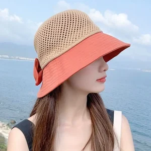 Casual Soft Foldable Wide Brim Bucket Hat UV Protection Sun Hats - Image 2