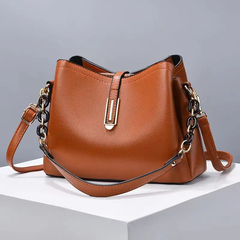 Casual Soft Leather Square Small Crossbody High Quality Handbags