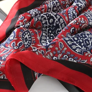Fourlard Shawls Neckerchief Warps Head Dots Elegant Scarves - Image 17