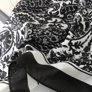 Fourlard Shawls Neckerchief Warps Head Dots Elegant Scarves - Image 8