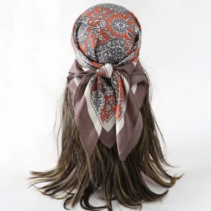 Fourlard Shawls Neckerchief Warps Head Dots Elegant Scarves - Image 7