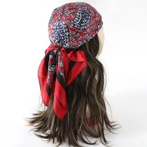 Fourlard Shawls Neckerchief Warps Head Dots Elegant Scarves - Image 27