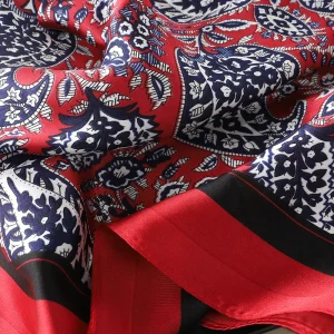 Fourlard Shawls Neckerchief Warps Head Dots Elegant Scarves - Image 23
