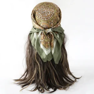 Fourlard Shawls Neckerchief Warps Head Dots Elegant Scarves - Image 16