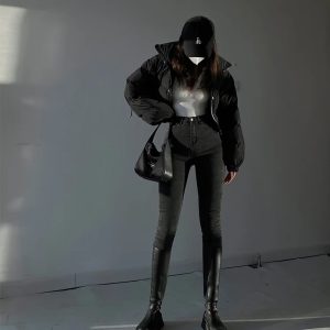 High Waist Slim Jeans Tight Elastic Hip Slim Pants Pencil Pants - Image 6