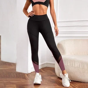 High Waist Tummy Control Yoga Workout Pockets Leggings - Image 3