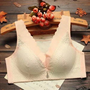 Lace Gather Up Anti-sagging Without Steel Ring Comfortable Thin Underwear - Image 4