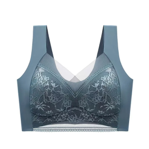 Lace High-quality Seamless Support anti-sagging No Steel Ring Sports Yoga Bra - Image 8
