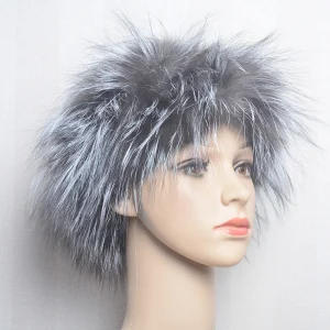 Neck Warmer Ring Fox Fur Headband Mufflers And Elegant Scarves