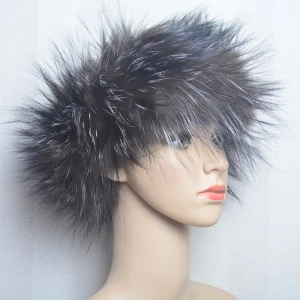 Neck Warmer Ring Fox Fur Headband Mufflers And Elegant Scarves - Image 14
