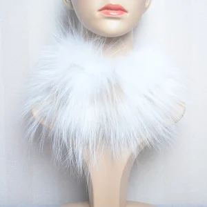 Neck Warmer Ring Fox Fur Headband Mufflers And Elegant Scarves - Image 9
