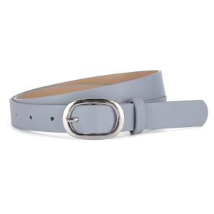 Casual Metal Round Buckle PU Leather Belts - Image 6