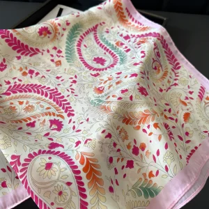 Shawl Square Wraps Satin Neckerchief Bands Ribbon Beautiful Scarf - Image 3