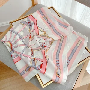 Square Neckerchief Luxury Printed Beautiful and Elegant Scarves - Image 4