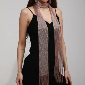 Tassel Lace Shiny Necklace Sunscreen Shawl Fashion Elegant Scarfs - Image 7