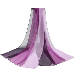 Versatile Sun Portection Headband Gradient Shawl Luxury Elegant Scarves - Image 16