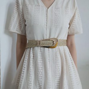 Casual Irregular Metal Buckle Girdle Adjustable Braided Belts - Image 7