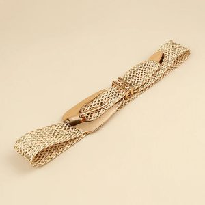 Casual Irregular Metal Buckle Girdle Adjustable Braided Belts - Image 3