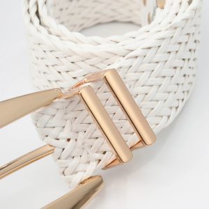 Casual Irregular Metal Buckle Girdle Adjustable Braided Belts - Image 9
