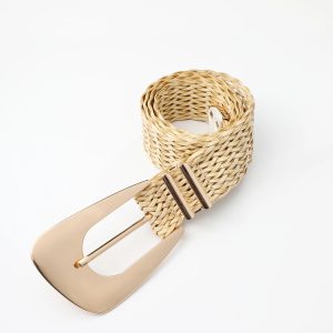 Casual Irregular Metal Buckle Girdle Adjustable Braided Belts - Image 5