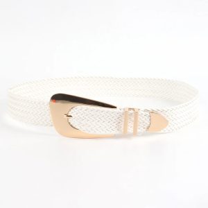 Casual Irregular Metal Buckle Girdle Adjustable Braided Belts