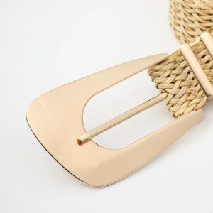 Casual Irregular Metal Buckle Girdle Adjustable Braided Belts - Image 12