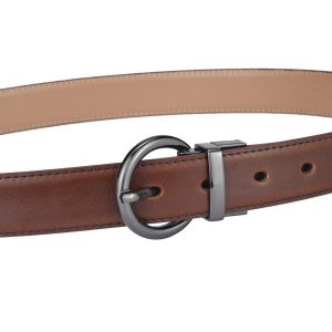 Formal Reversible Leather Belt with Rotate Buckle - Image 12