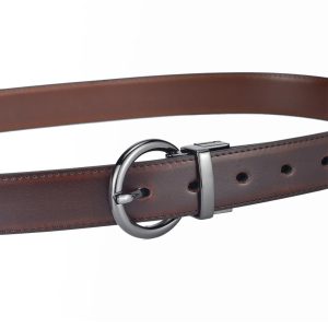 Formal Reversible Leather Belt with Rotate Buckle - Image 10