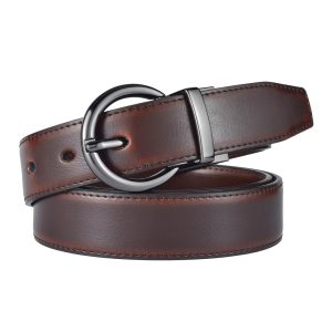 Formal Reversible Leather Belt with Rotate Buckle - Image 15