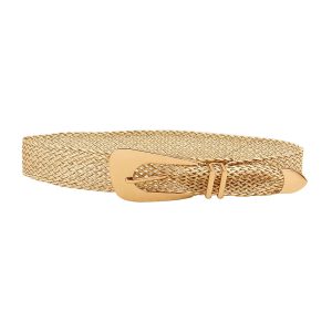 Casual Irregular Metal Buckle Girdle Adjustable Braided Belts - Image 6