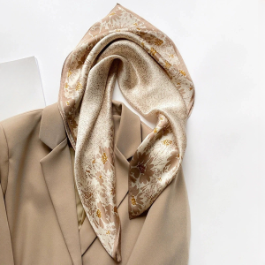 Fashion Square Neckerchief Printed Sunscreen Elegant Scarves - Image 3