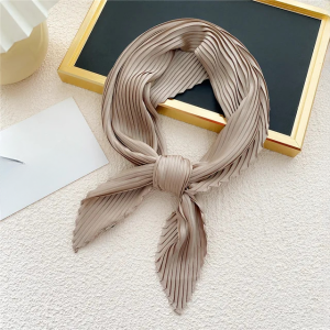 Shawl  Square Pleated Warps Neckerchief Crinkled Hair Scarves - Image 18