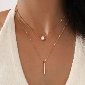 Aesthetic Vintage Layered Chains Necklace Jewelry Accessories - Image 2