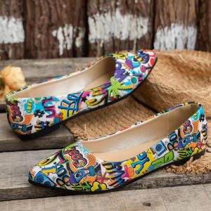 Casual Pointed Toe Beautiful Flat Comfortable Shoes - Image 3