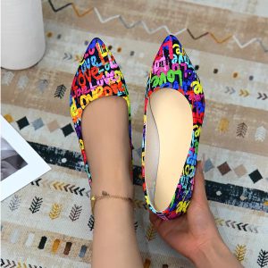 Casual SLIP-ON Pointed Toe Beautiful Comfortable Flat Shoes - Image 3