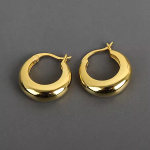 Retro Geometric Round Design Earrings Punk Hip Hop Jewelry - Image 2