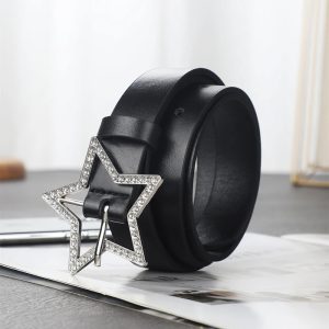 Retro Fashion Decorative Five-pointed Star Jeans Belt