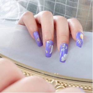 1PCS 3D Nail Stickers Abstract Line Pattern Slider Nail Art Decorations Leaf Flowers Nail Decals