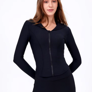 Casual Running Coat Zipper Shirt Overlay Curve Slim-fit Yoga Suit - Image 15