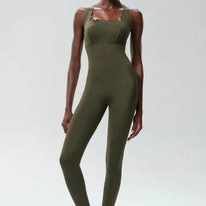 Casual Small Wave Back Yoga Fitness Gym Set - Image 18