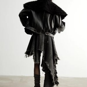 Casual Tassels V-Neck Sleeveless Natural Waist Irregular Vintage Dress - Image 9