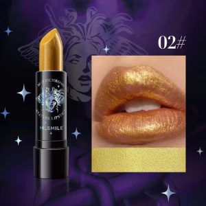 Shiny Pigmented Metallic Finish Sparkling Shimmer Long Lasting Waterproof Glitter Diamond Lipstick