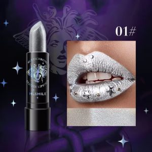 Shiny Pigmented Metallic Finish Sparkling Shimmer Long Lasting Waterproof Glitter Diamond Lipstick - Image 2