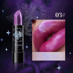 Shiny Pigmented Metallic Finish Sparkling Shimmer Long Lasting Waterproof Glitter Diamond Lipstick - Image 4