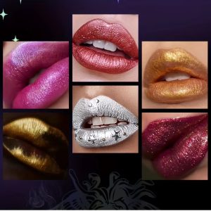 Shiny Pigmented Metallic Finish Sparkling Shimmer Long Lasting Waterproof Glitter Diamond Lipstick - Image 5