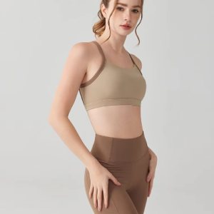 Trendy High Impact Shockproof Bra With Fixed Pads Fitness Tracksuits - Image 2